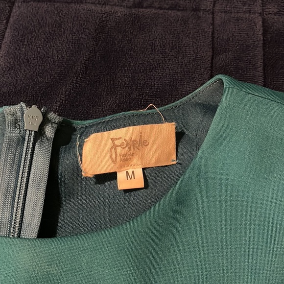 Turquoise cocktail dress - Picture 6 of 6